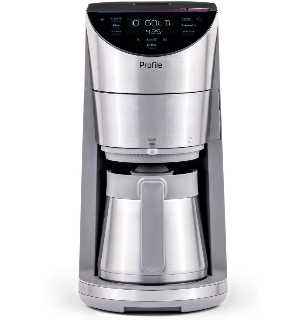 Smart Grind & Brew Coffee Maker with 90oz Water Reservoir, 10 Cup Thermal Carafe, Stainless Steel R52808
