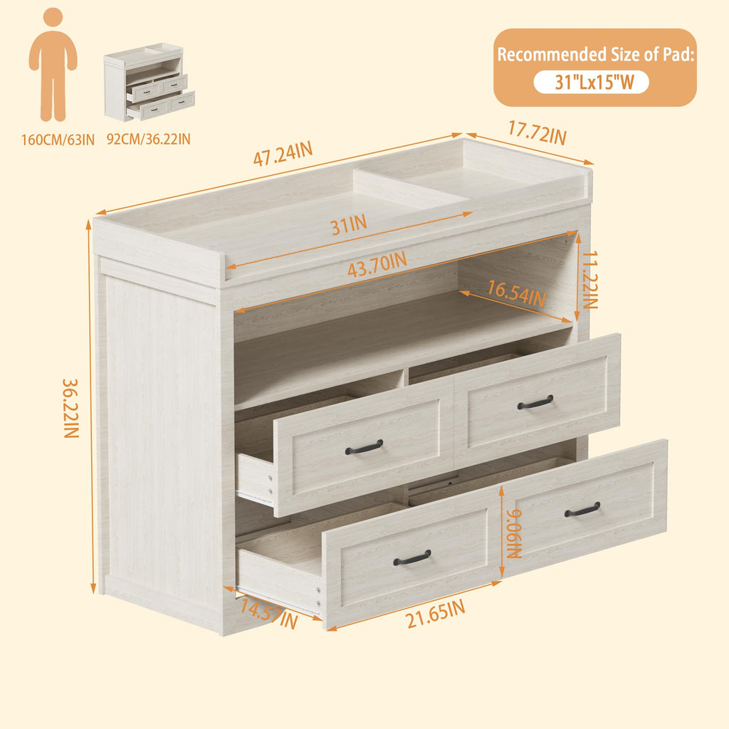 Baby Changing Table with LED Light D627