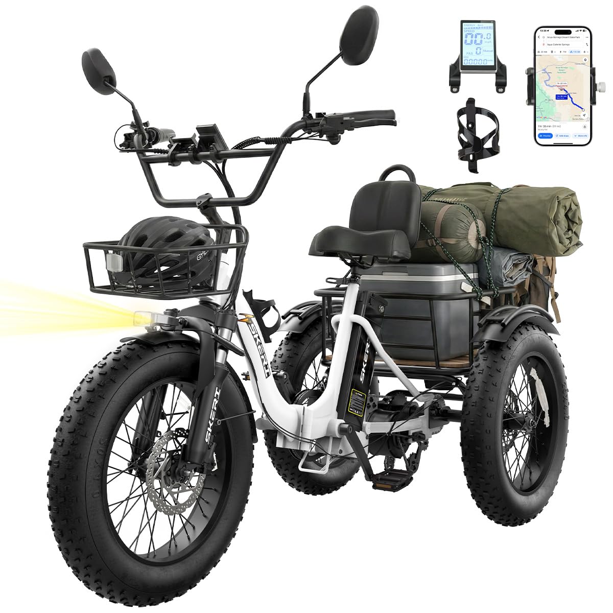 750W Folding Fat Tire Electric Tricycle S40650