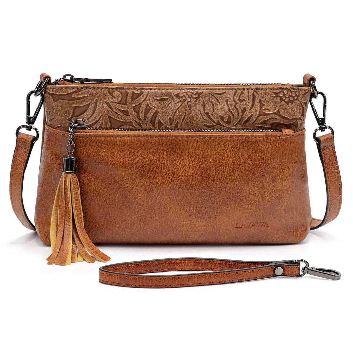 Turquoise Concho Embossed Crossbody Handbag Q241132