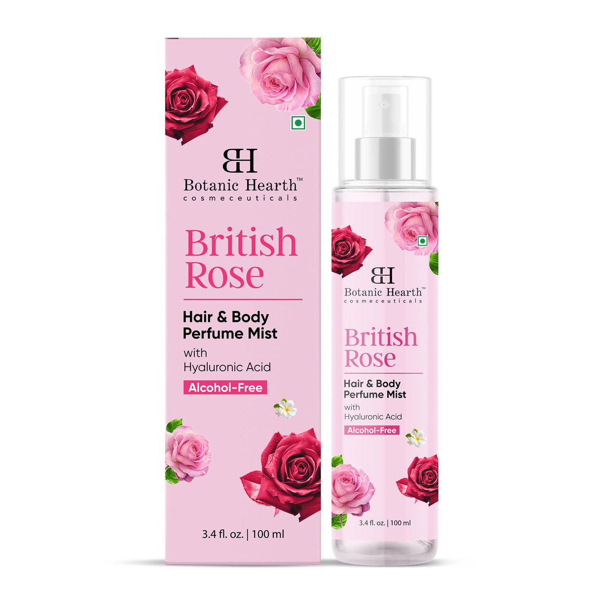 British Rose Body Spray & Hair Perfume 3.4oz Q7539