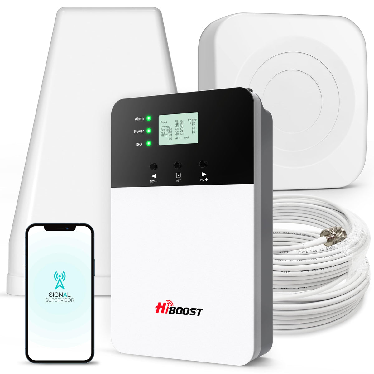 Cell Phone Signal Booster with 2 Indoor Antennas R38840