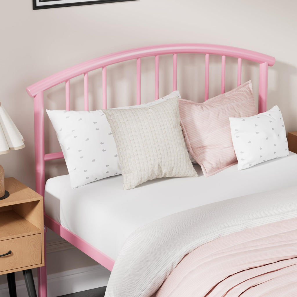 Twin Size Metal Bed Frame with Headboard and Footboard D22348
