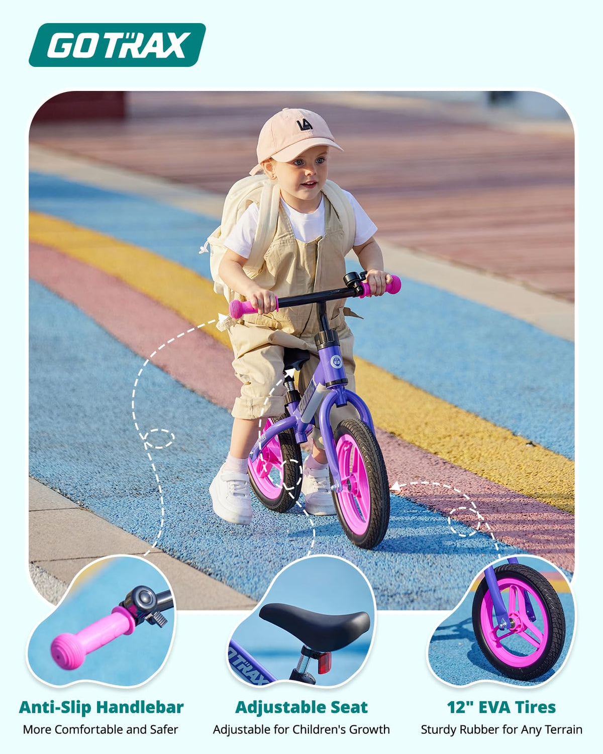 12" No-Pedal Toddler Balance Bike E1123
