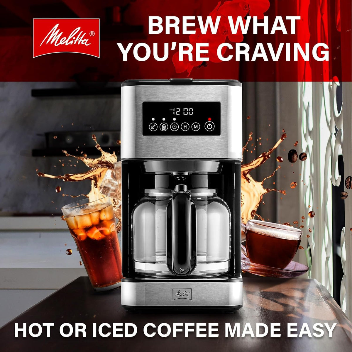 Glass 12-Cup Drip Coffee Maker O59576