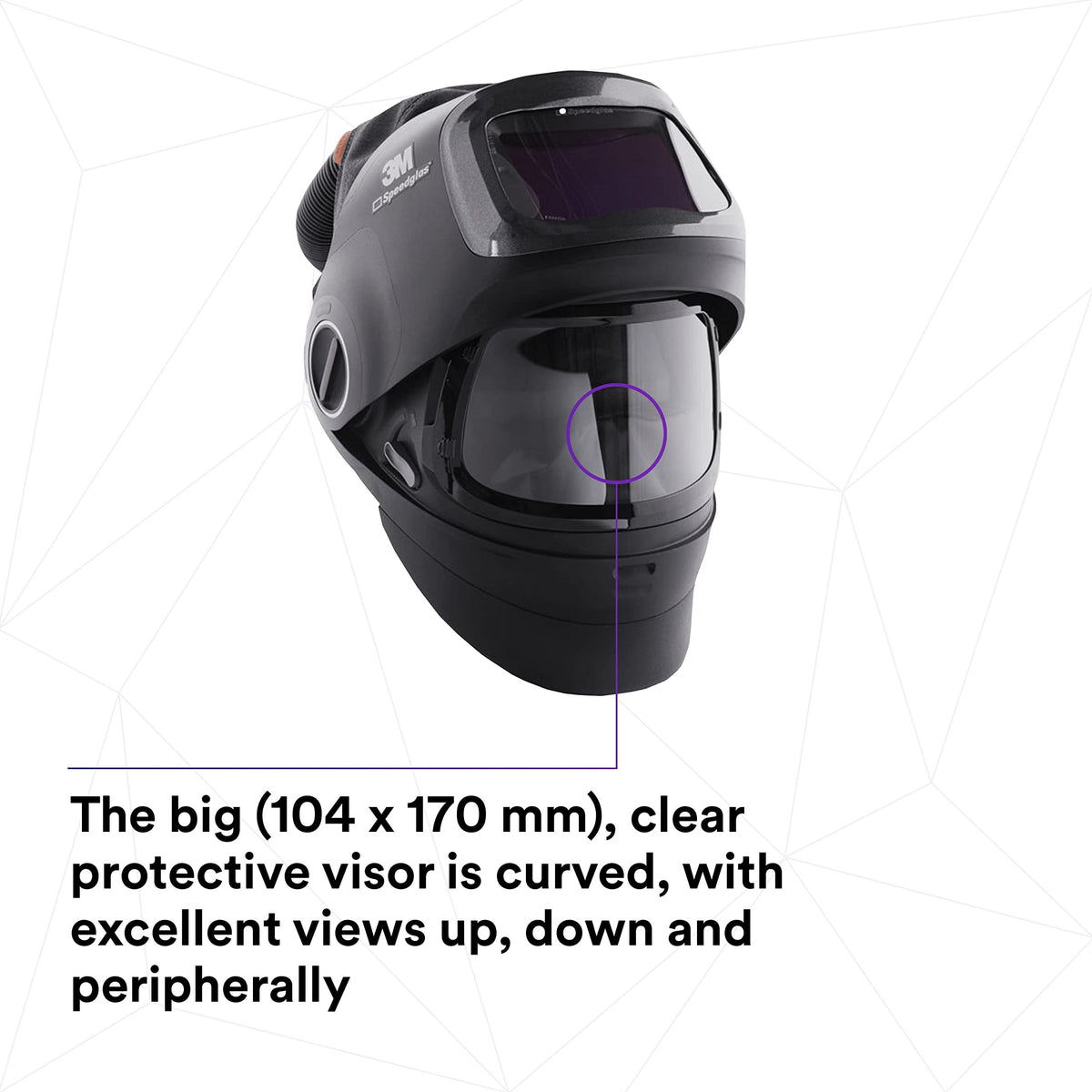 Heavy-Duty Welding Helmet with PAPR Assembly C659041