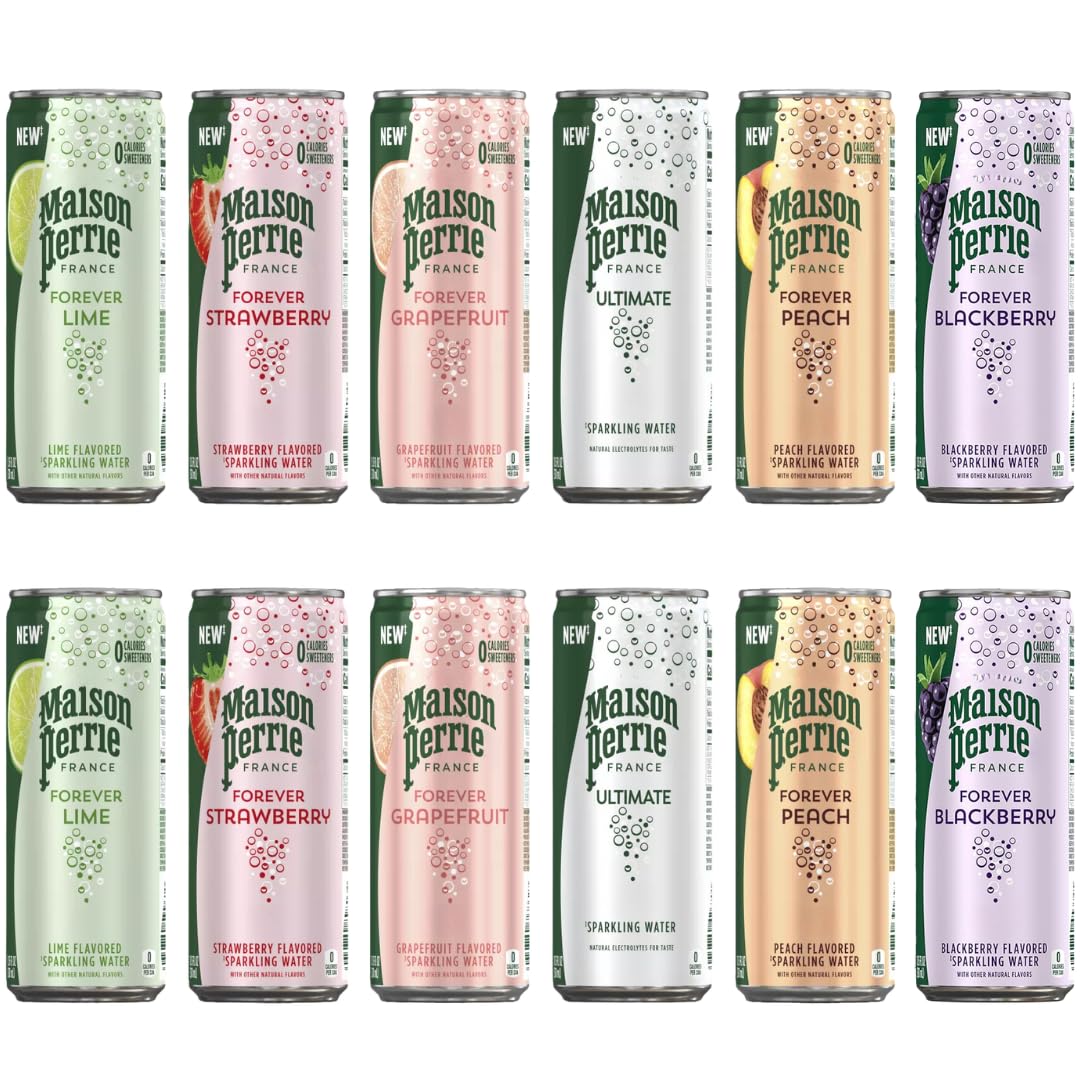 Flavored Carbonated Mineral Water Variety Pack 12 Count C172303