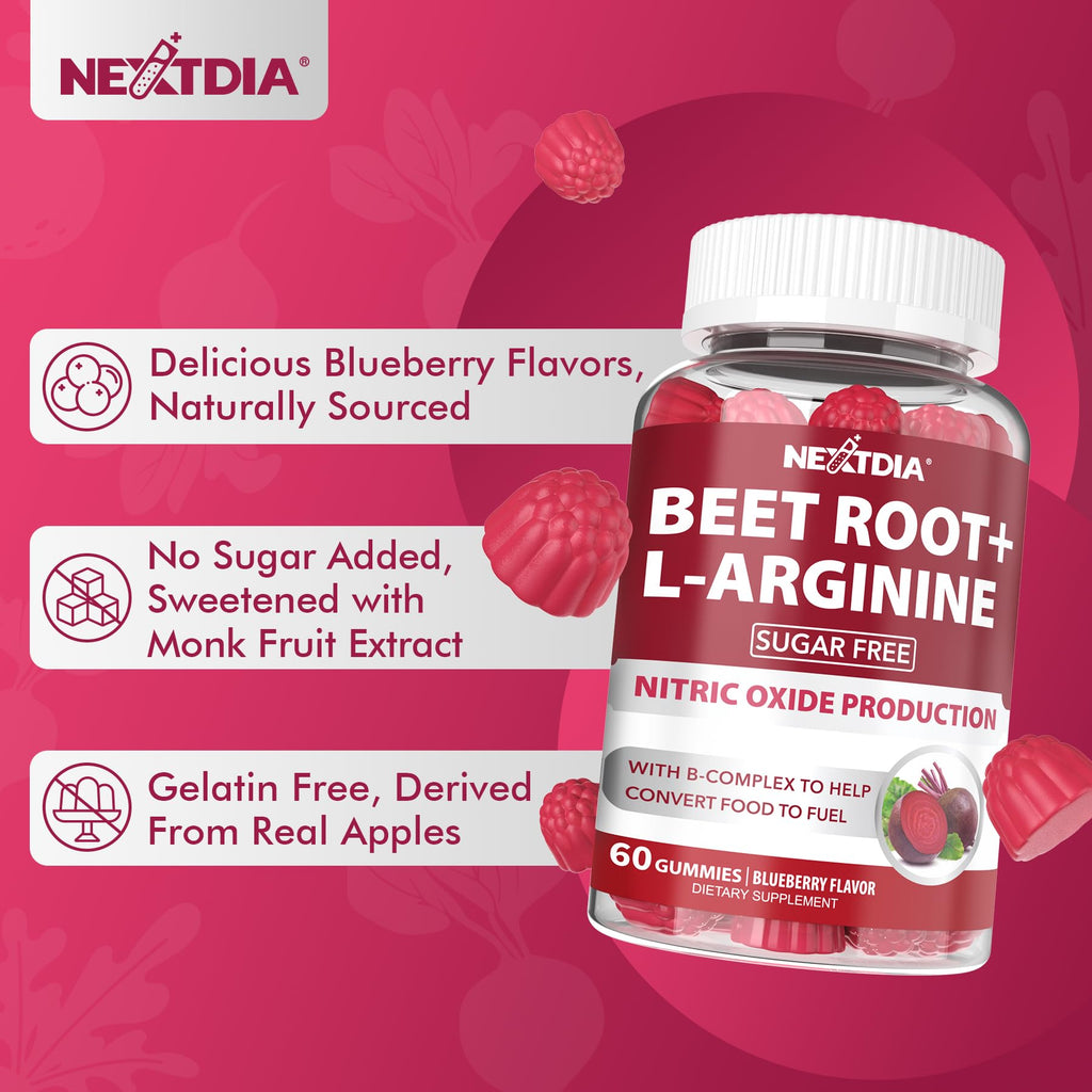 Beet Root Gummies 1200mg with L-Arginine and B Vitamins S450453