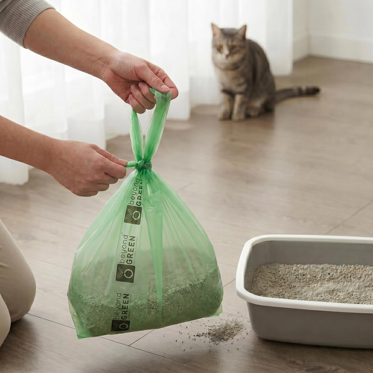 Cat Litter Bags with Handles, 300 Bags M47818
