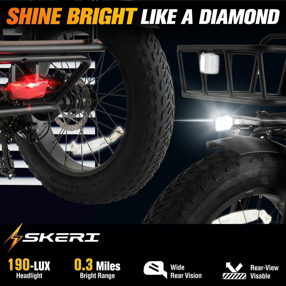 750W Folding Fat Tire Electric Tricycle S40650