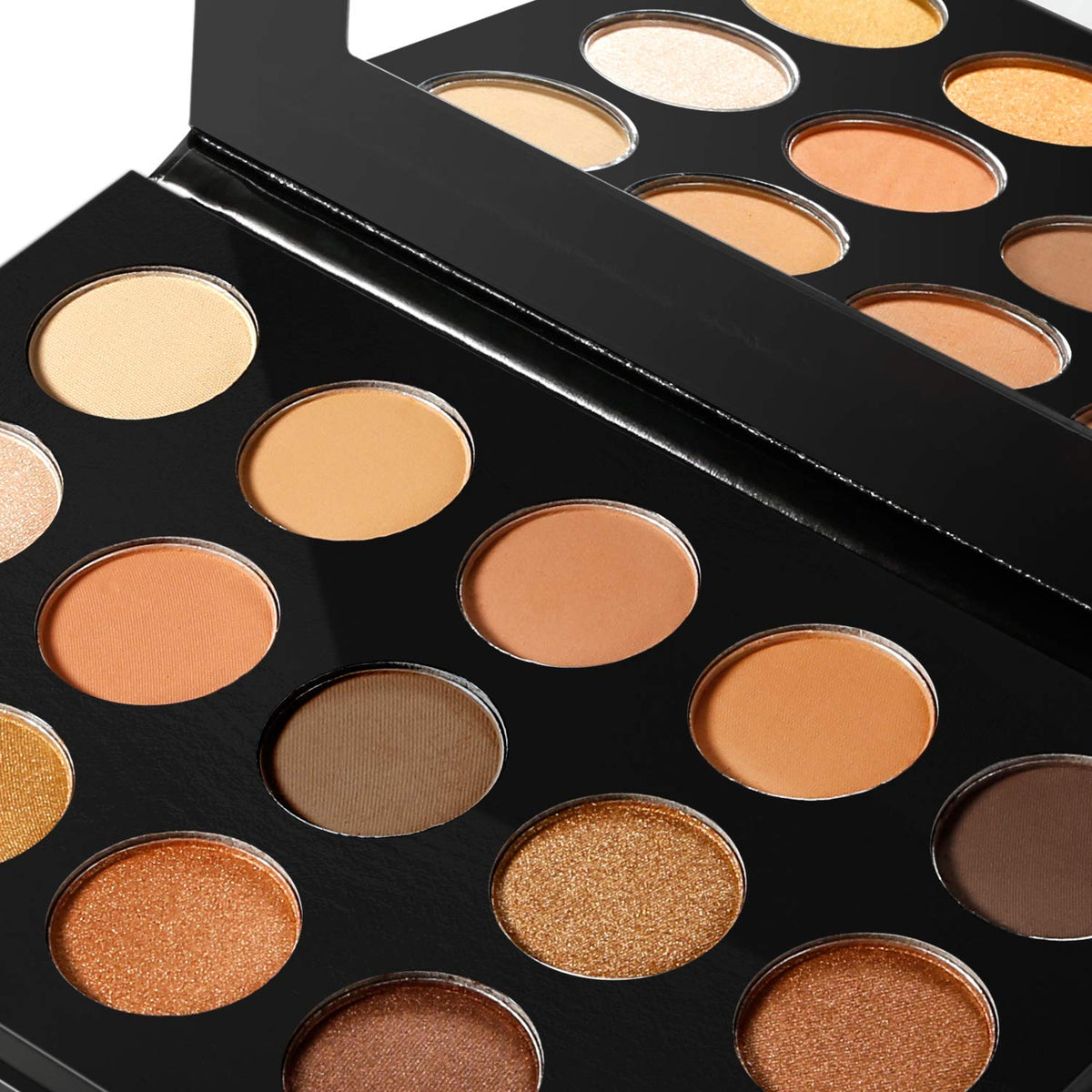 Nude Gold 15 Shades Matte Shimmer Eyeshadow Palette O250335