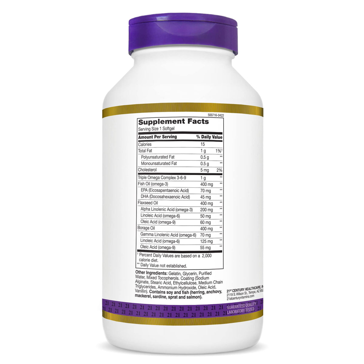 Omega 3-6-9 Softgels, 180 Count P5289