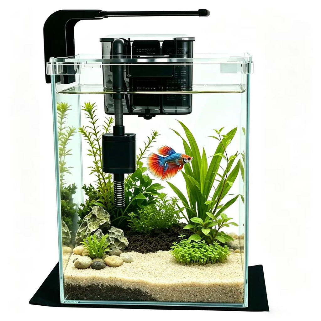2 Gallon Betta Fish Tank with Filter and Light H3478