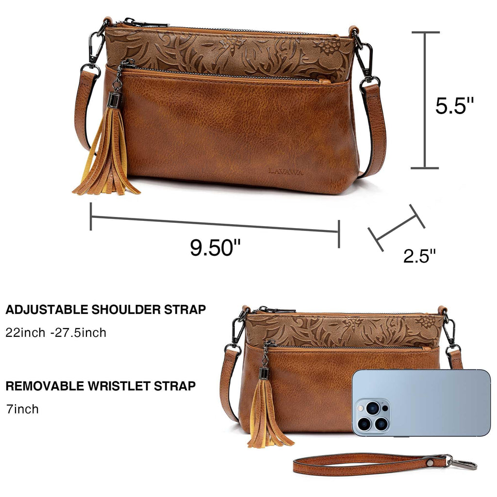 Turquoise Concho Embossed Crossbody Handbag Q241132