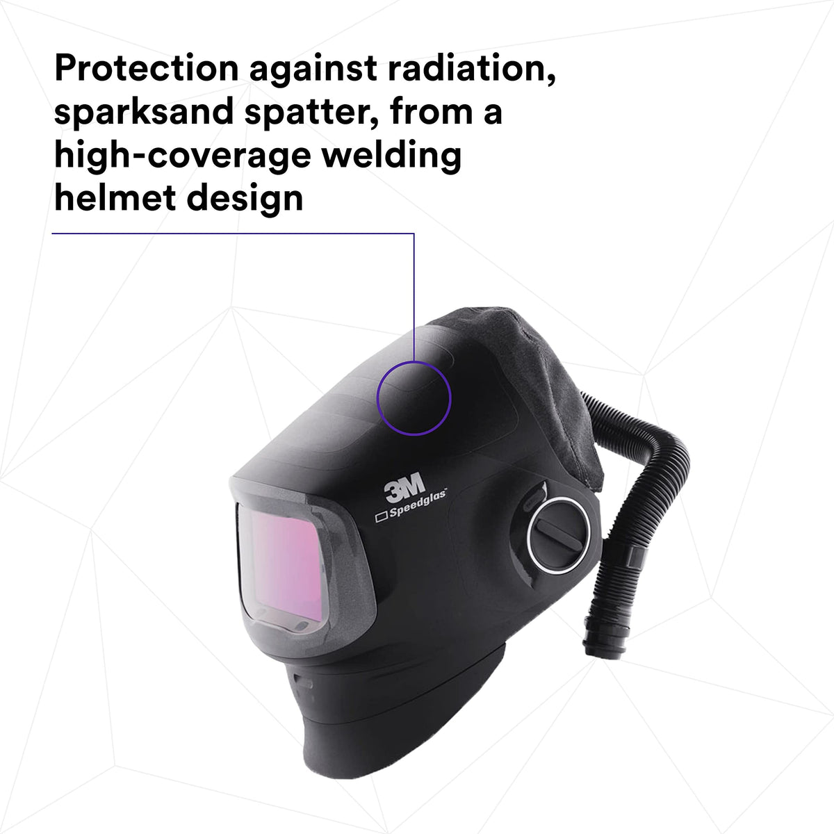 Heavy-Duty Welding Helmet with PAPR Assembly C659041