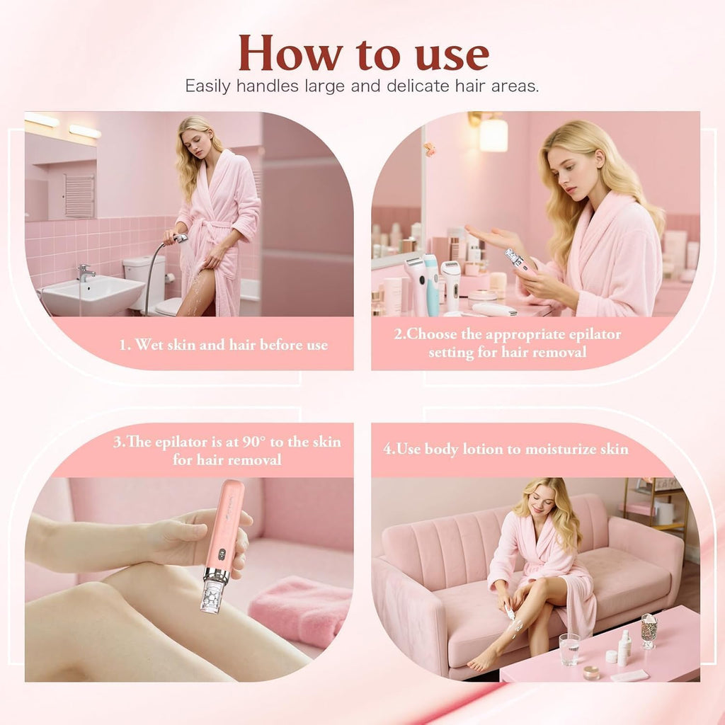 2 in 1 USB Rechargeable Epilator D621