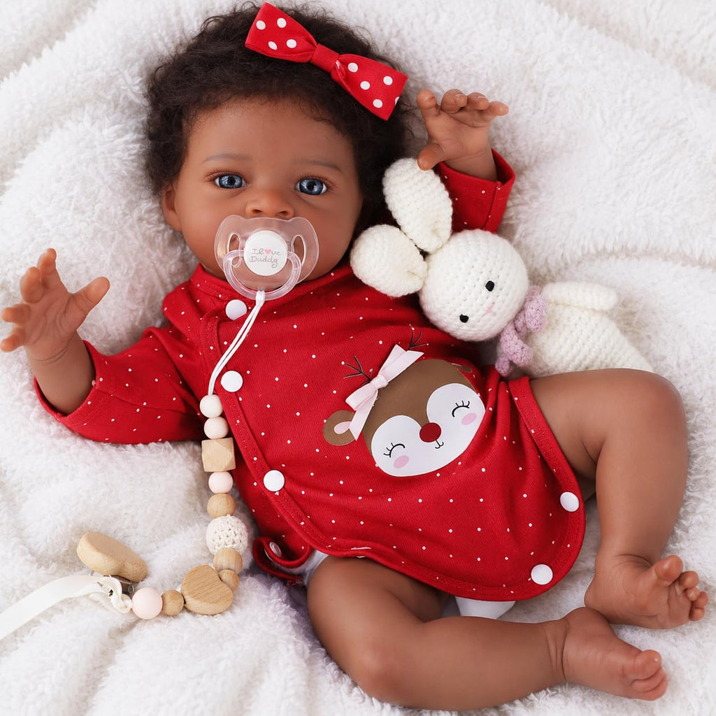 20 Inch Black Baby Doll R429