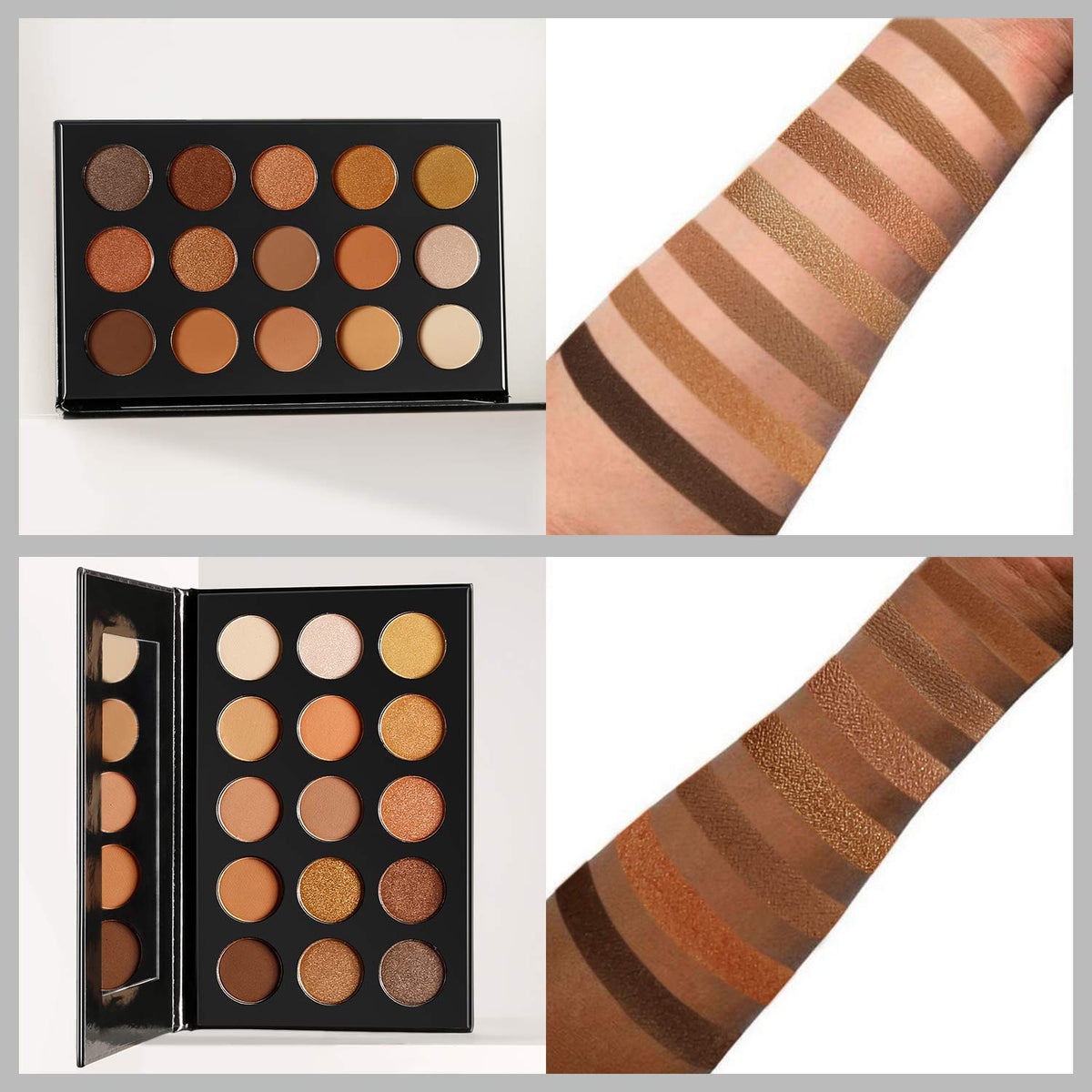 Nude Gold 15 Shades Matte Shimmer Eyeshadow Palette O250335