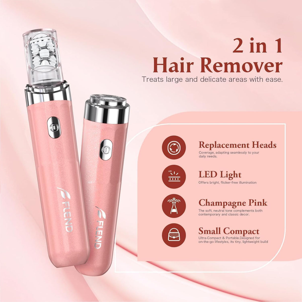 2 in 1 USB Rechargeable Epilator D621