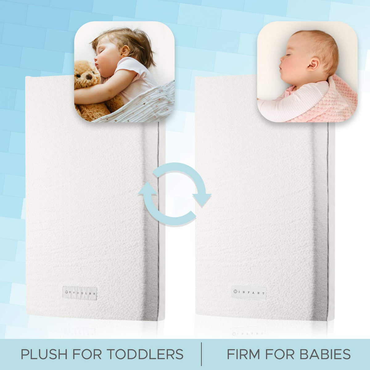 Organic Cotton 2-Sided Memory Foam Crib Mattress Y993219