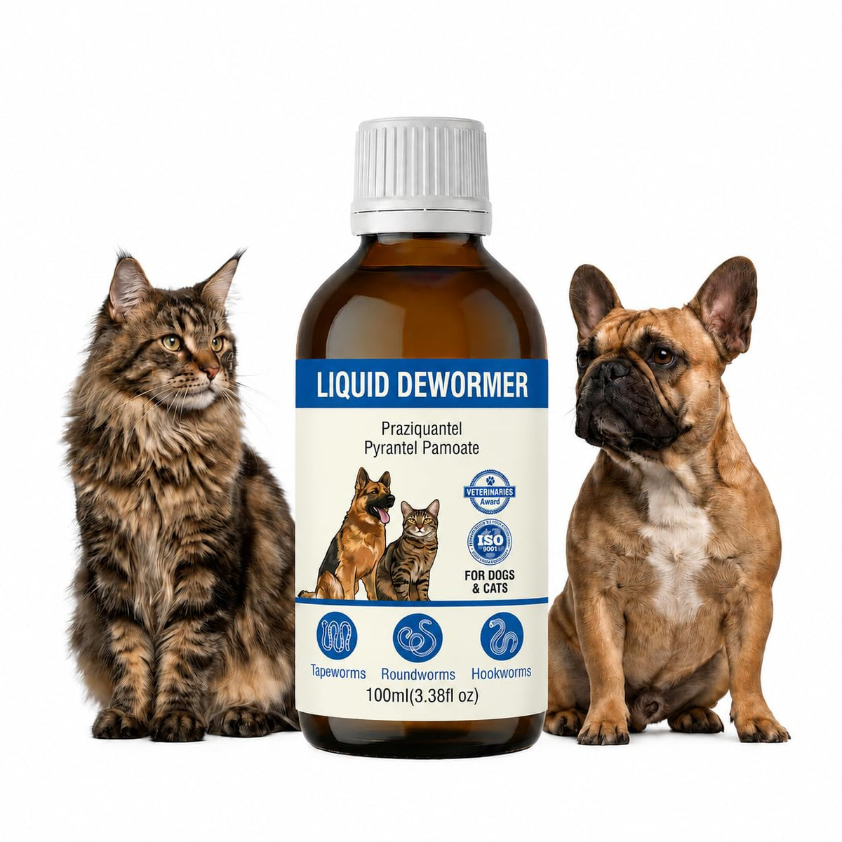 Liquid Dewormer for Dogs & Cats 3.5 fl oz M88293
