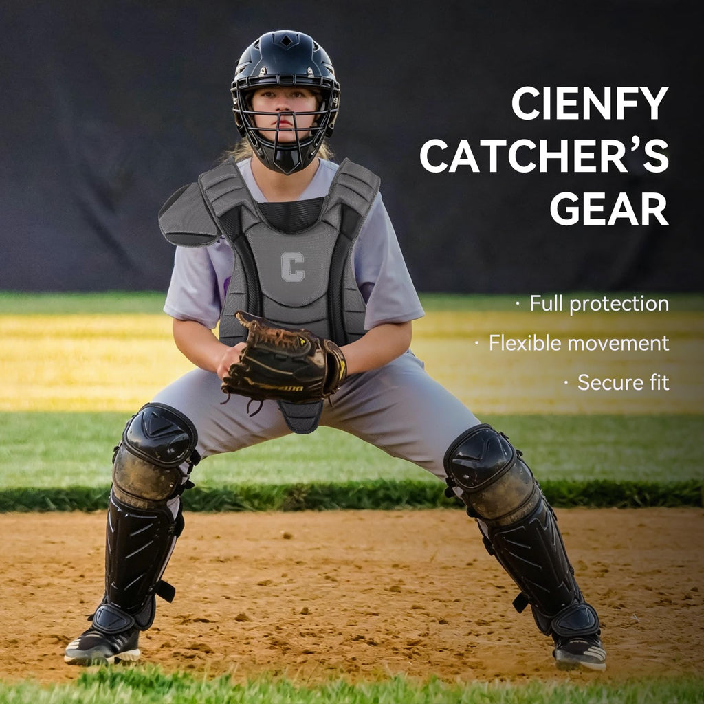 Youth Catcher's Gear Set with Helmet, Chest Protector & Leg Guards V571306