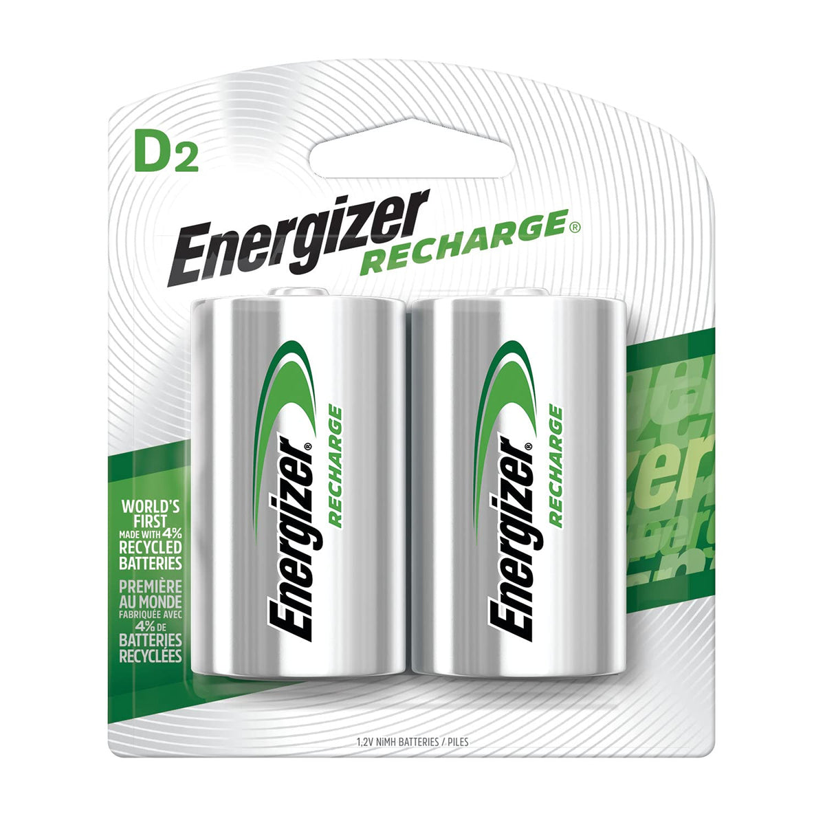 Rechargeable D Batteries 2 Pack B147189