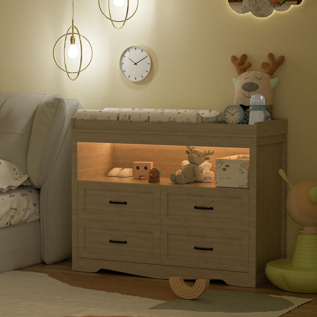 Baby Changing Table with LED Light D627