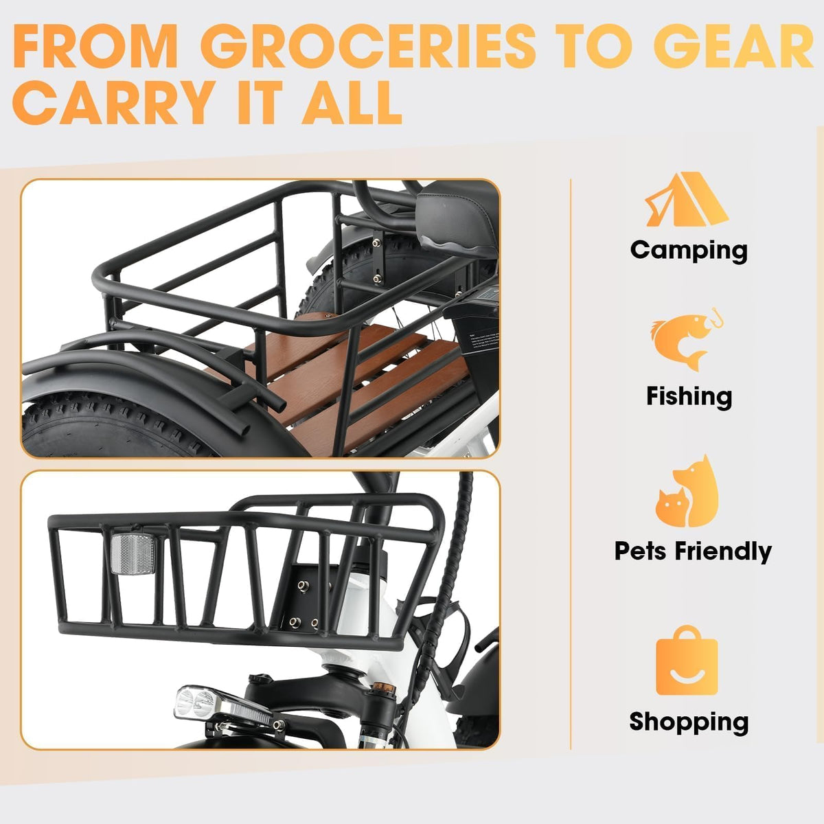 750W Folding Fat Tire Electric Tricycle S40650