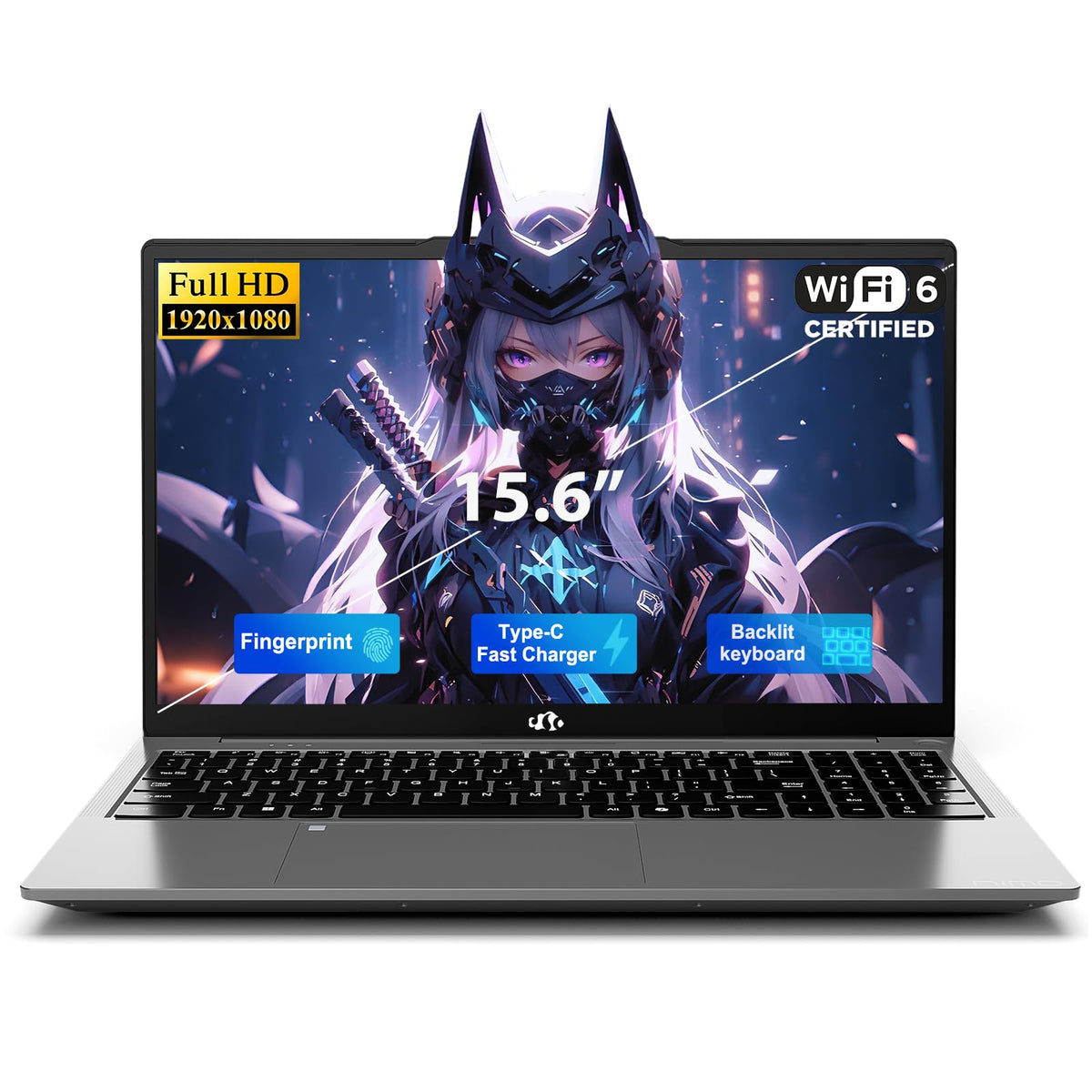 15.6" FHD Laptop, Intel 4 Cores, 8GB RAM, 256GB SSD L46884
