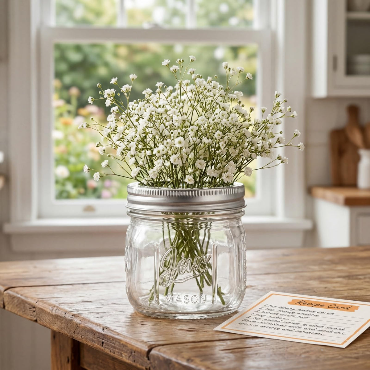 12 Pack 12 Oz Wide Mouth Airtight Glass Mason Jars R7648