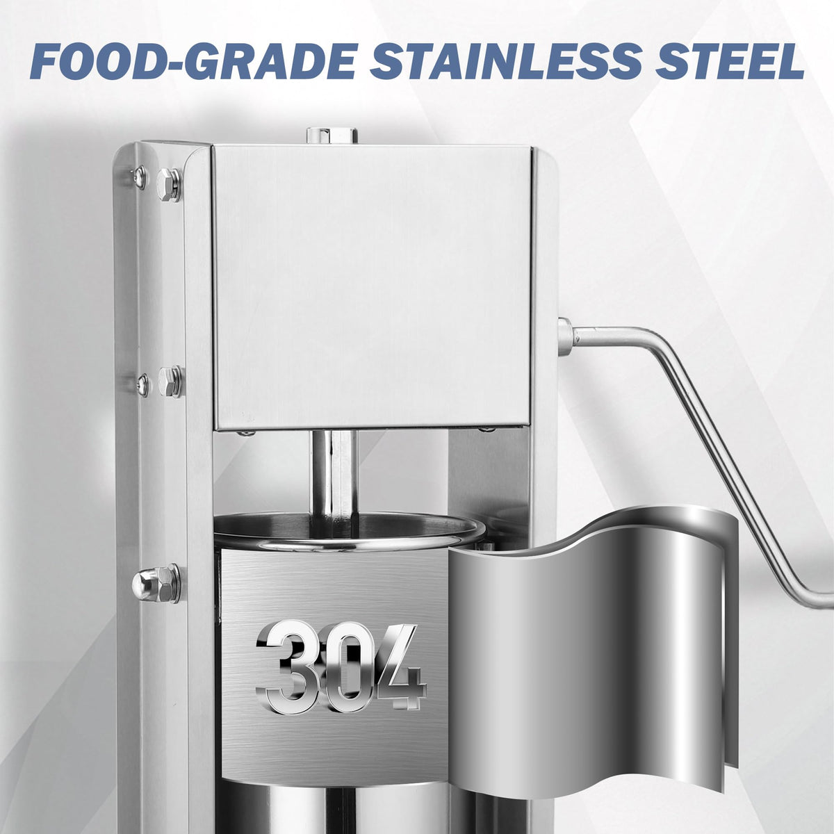 7L Stainless Steel Manual Sausage Stuffer S63619