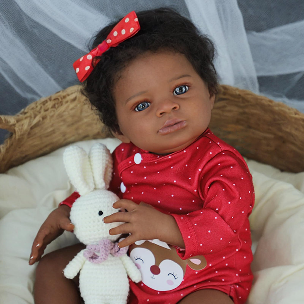 20 Inch Black Baby Doll R429