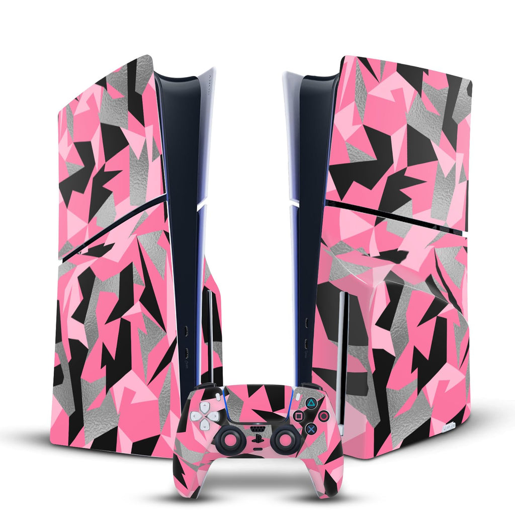 Pink Camo Camouflage Vinyl Sticker Gaming Skin Decal Cover W240
