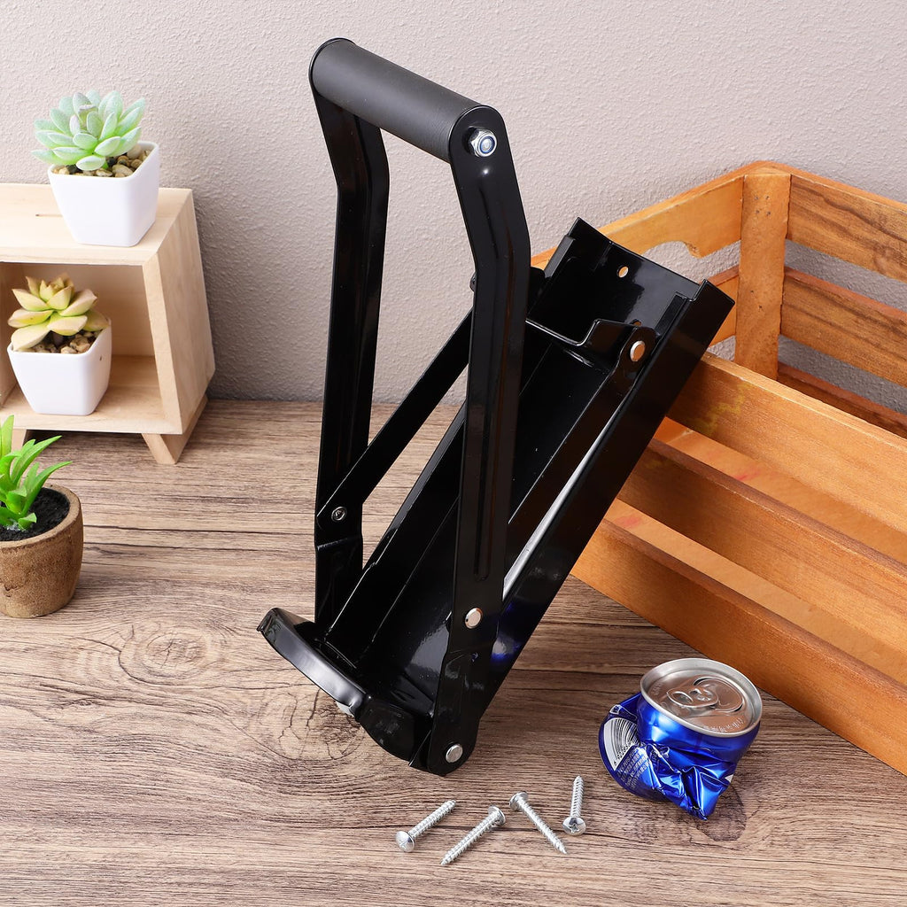 Wall Mounted Stainless Steel Can Crusher with Bottle Opener R449