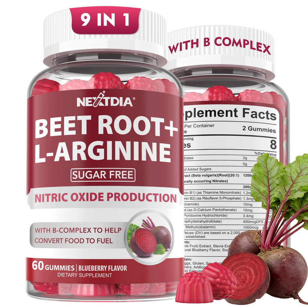 Beet Root Gummies 1200mg with L-Arginine and B Vitamins S450453