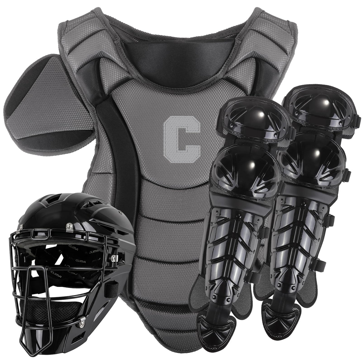 Youth Catcher's Gear Set with Helmet, Chest Protector & Leg Guards V571306