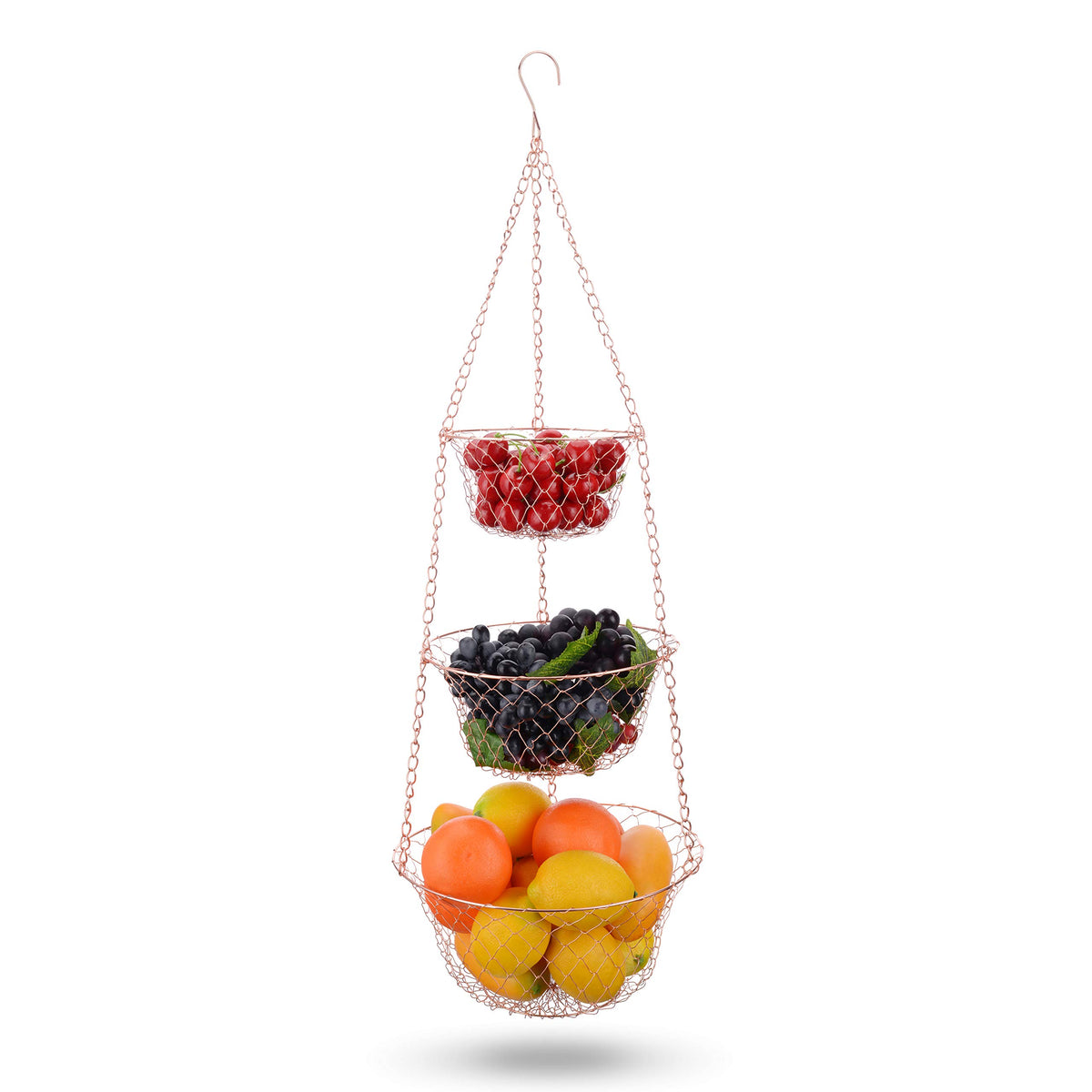 3 Tier Metal Hanging Basket H642415