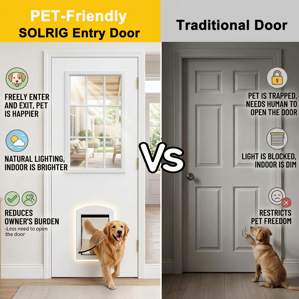36"x 80" 9-Lite Clear Glass Exterior Door H61732