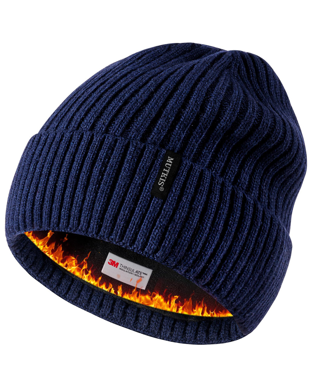 Merino Wool Knit Beanie Hat X802