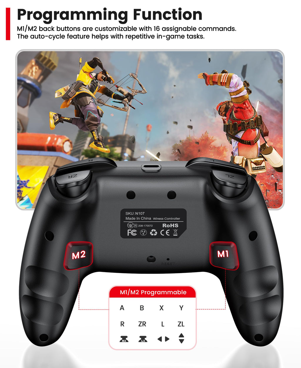 Wireless Switch Controller 2-Pack with Programmable Back Buttons F683752