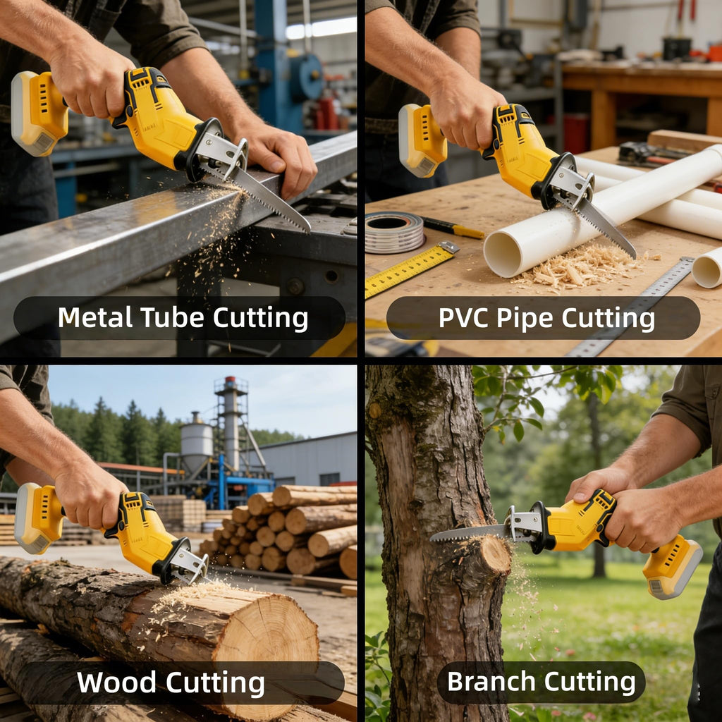 Cordless Reciprocating Saw 0-3500 SPM Variable Speed with 4 Blades Kit S917735