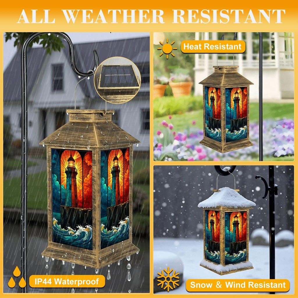 Solar Powered Waterproof Outdoor Lantern F143