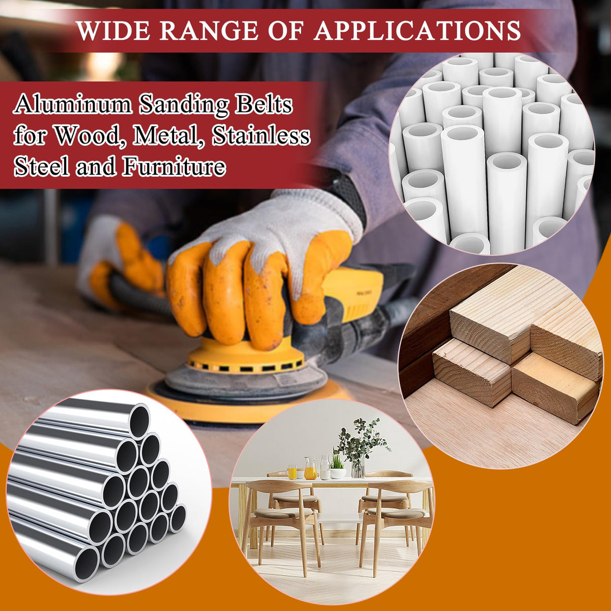 4 x 36 inch 11 Pc Sanding Belts and 6" Self Stick Sanding Disc Set Z4488