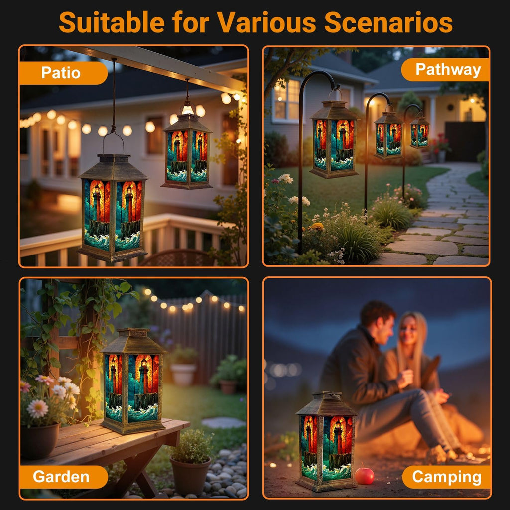 Solar Powered Waterproof Outdoor Lantern F143