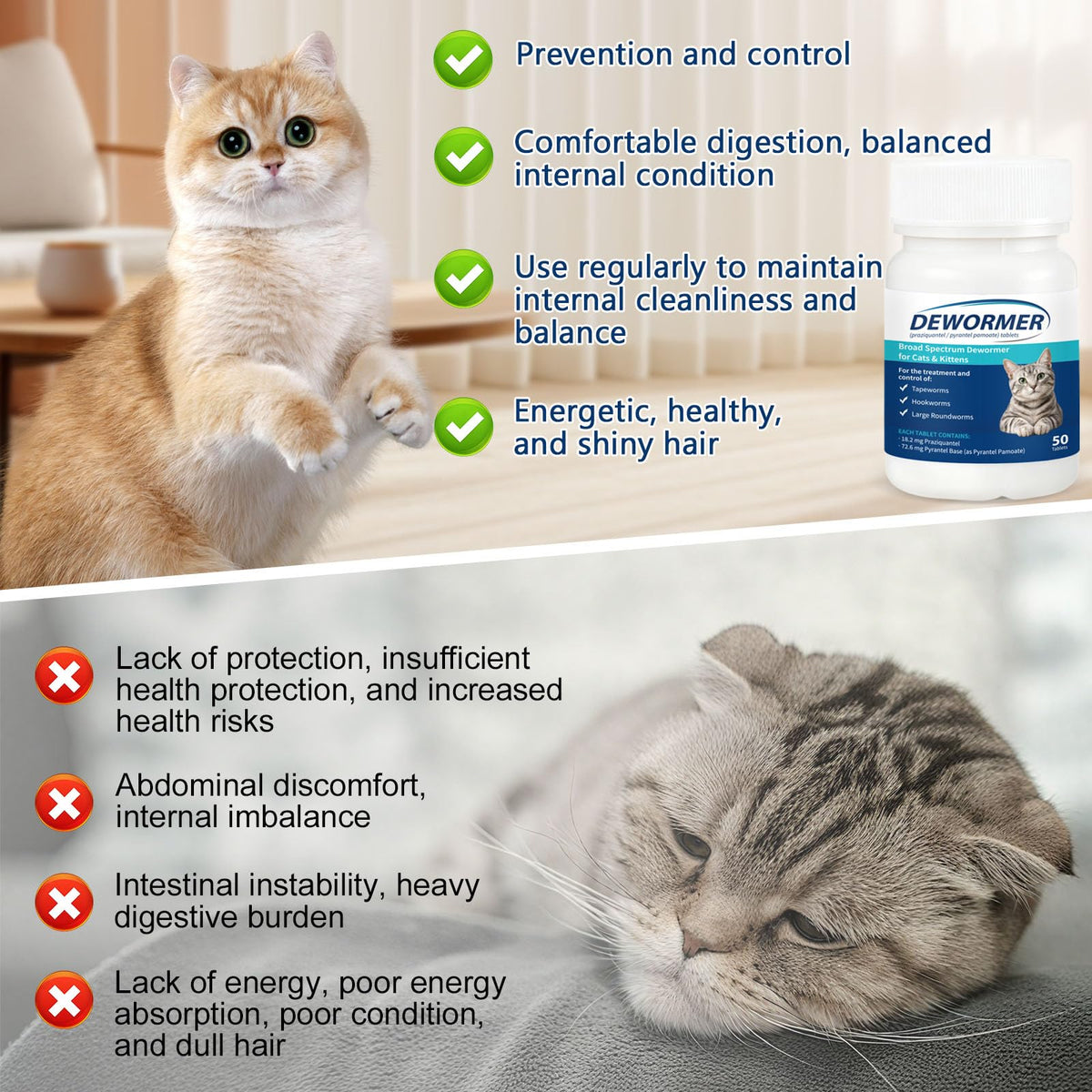 Broad-Spectrum Dewormer 50 Tablets A800737