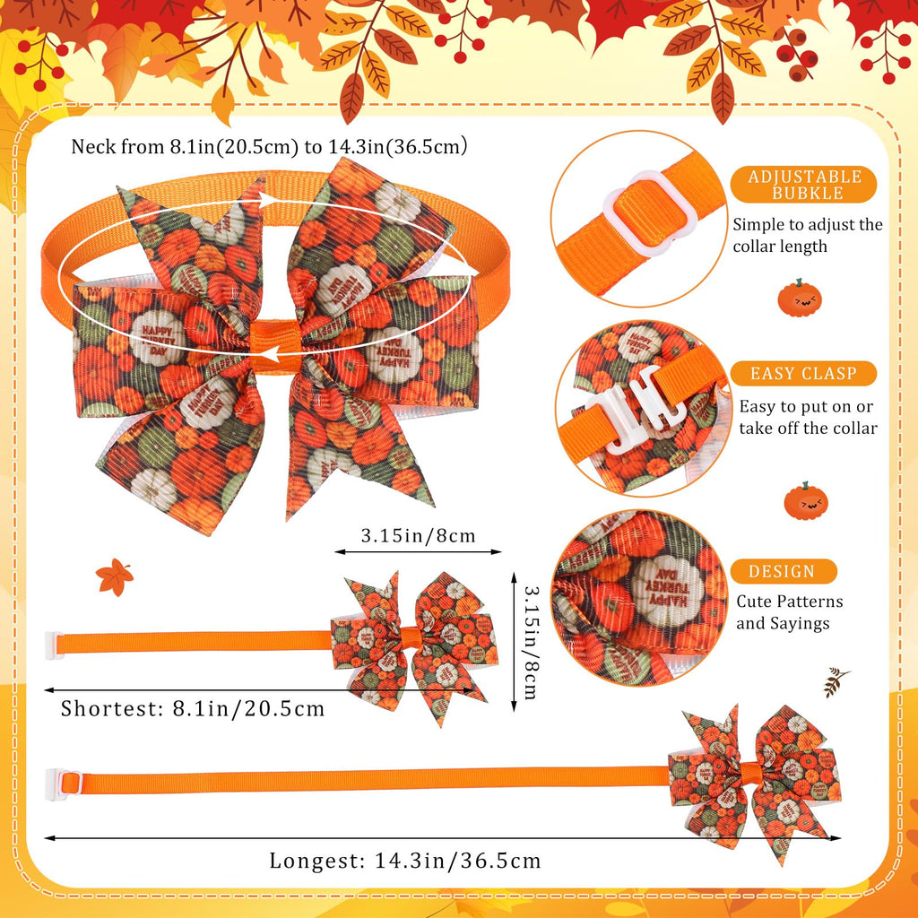 100 Pcs Fall Dog Bow Ties O444