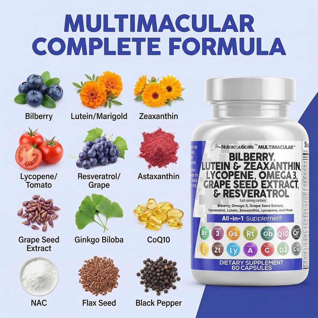 Eye Vitamins with Bilberry Lutein Zeaxanthin Supplement Y3070