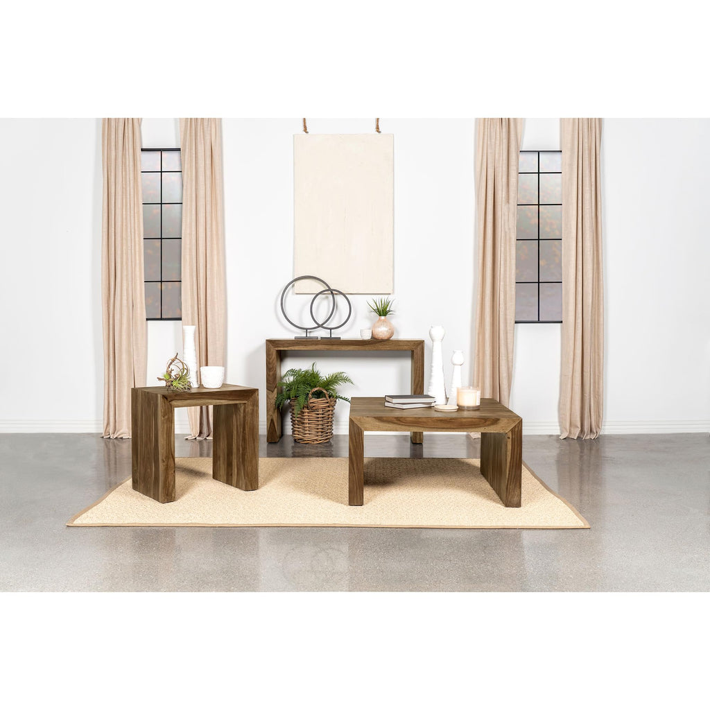 Solid Wood Square Coffee Table 34x34x18 Inches M356704