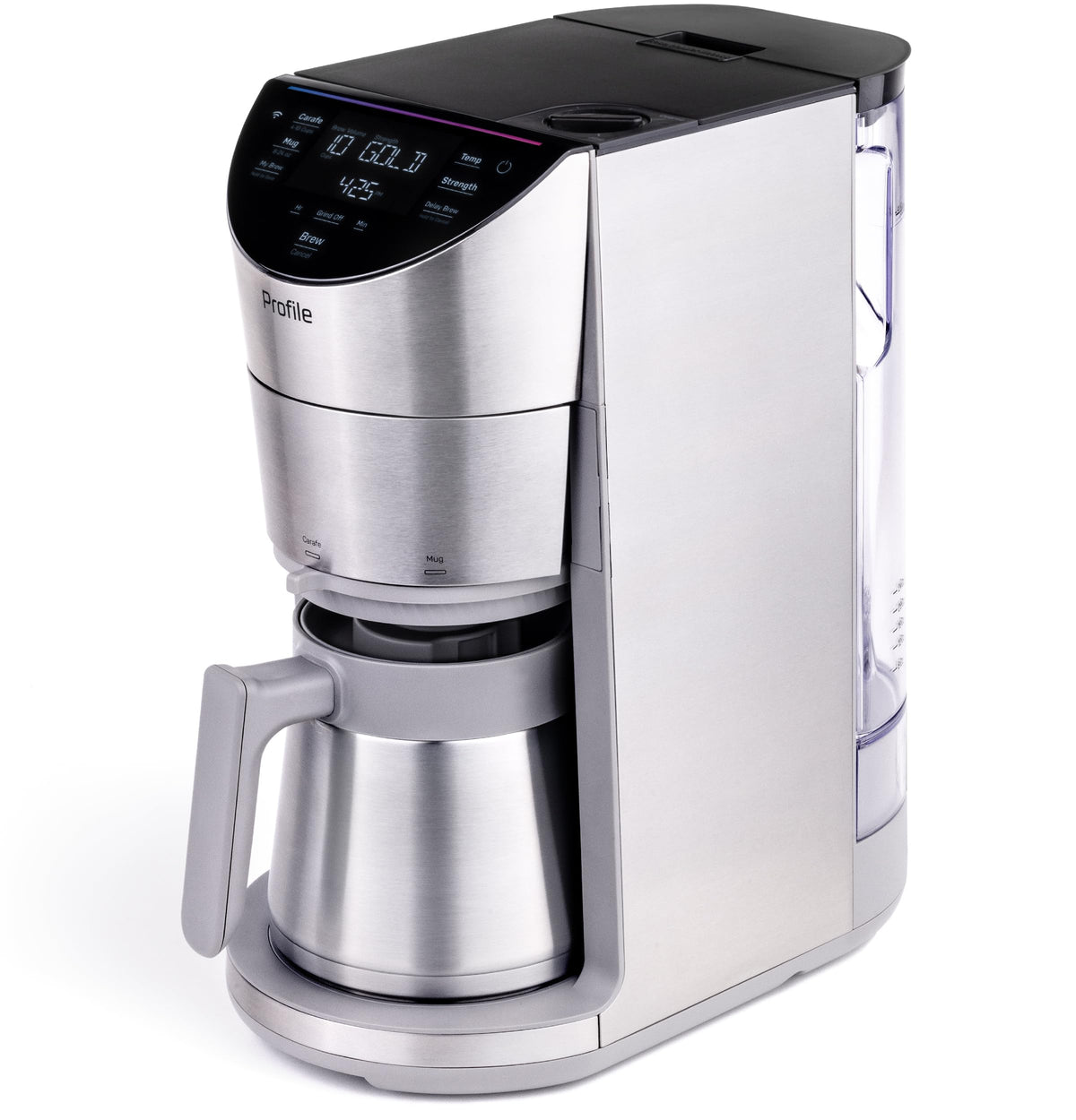 Smart Grind & Brew Coffee Maker with 90oz Water Reservoir, 10 Cup Thermal Carafe, Stainless Steel R52808